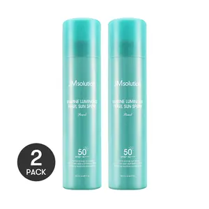JMsolution Korean Marine Luminour Pearl Sunscreen Sun Spray -SPF50+/PA++++ - 180ml (2 Pack) -Lightweight & Hydrating Skincare Hyaluronic Acid Facial